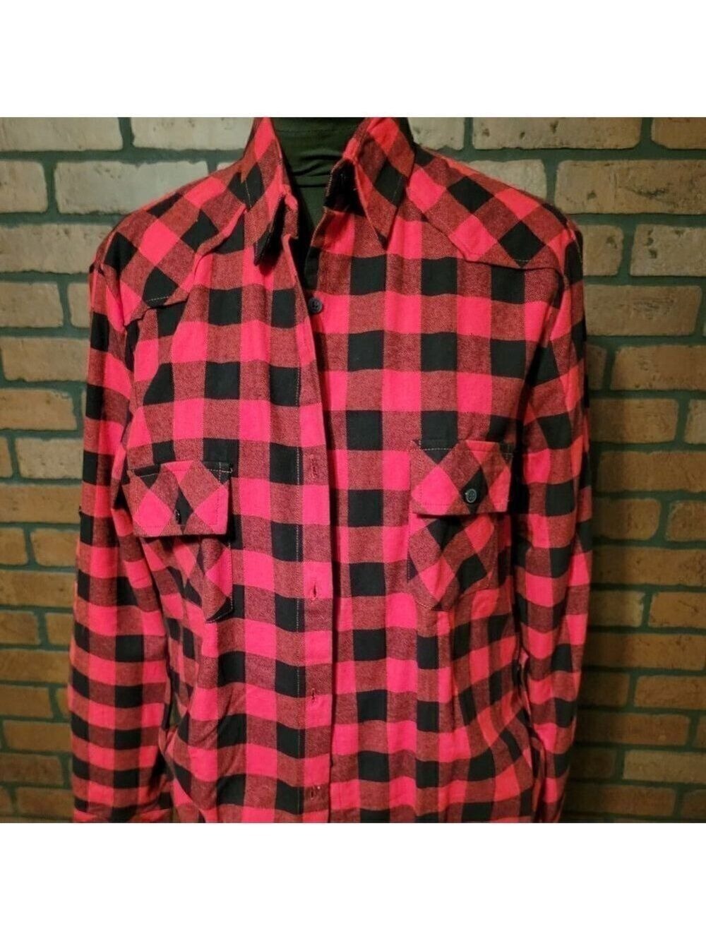NWOT Matchstick button down buffalo flannel plaid shirt with roll up sleeve